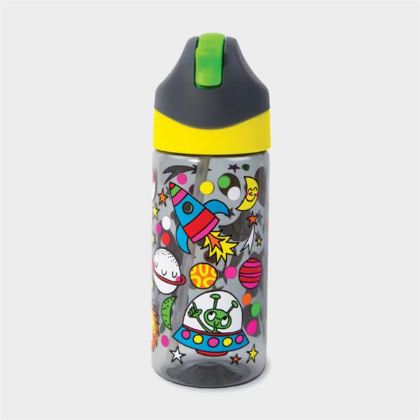 Botella infantil pajita Space - Arivet gifts