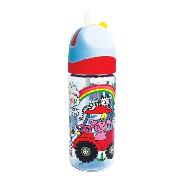 Botella infantil pajita - On the farm - - Imagen 2