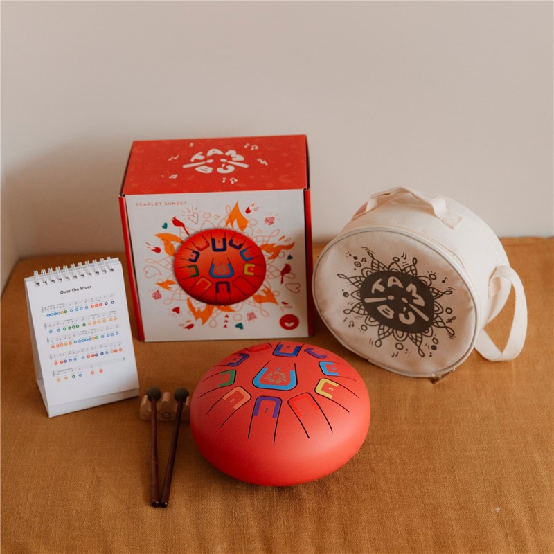 Tambú - Tambor de lengüetas Rojo - Imagen 2