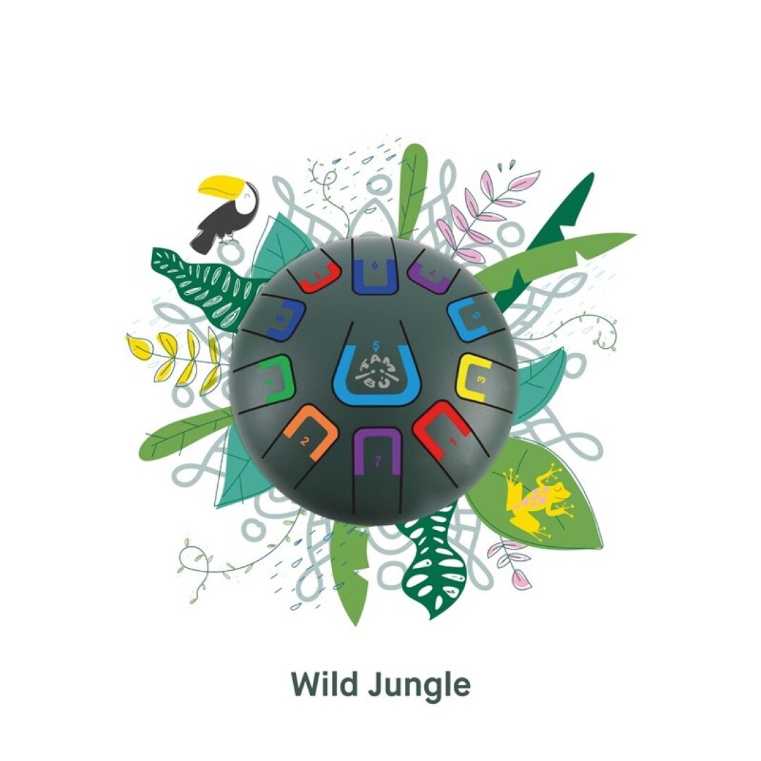 Tambú - Tambor de lengüetas 8" 11 notas - Wild Jungle