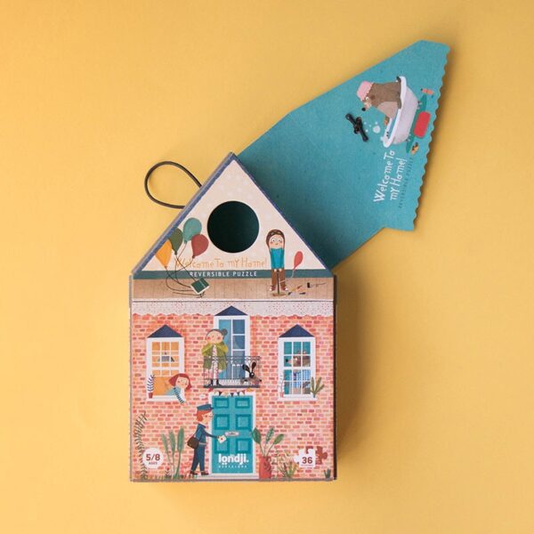 Puzzle reversible Welcome to my home 36 pzas. - Imagen 4